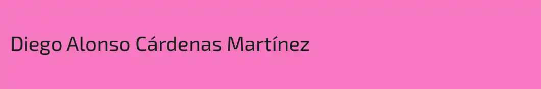 Diego Alonso Cárdenas Martínez